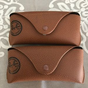 2 ray ban sunglasses cases